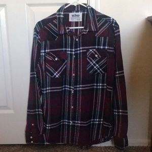 MAROON FLANNEL SHIRT